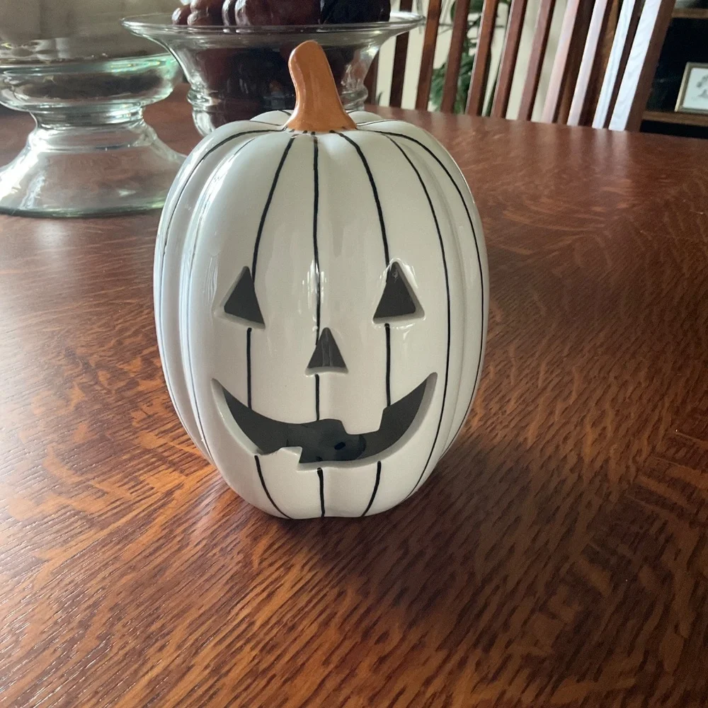 Target ceramic lit pumpkin